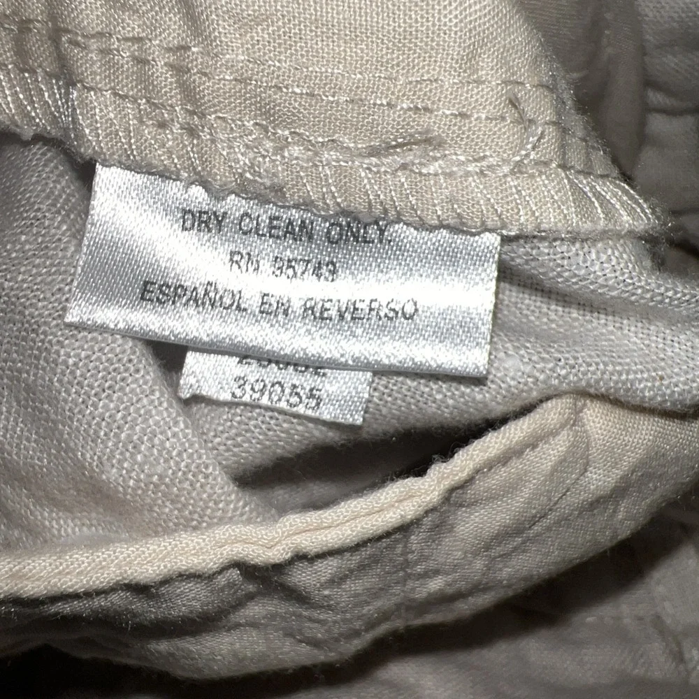 Tasso Elba Island Men's 100% Linen Pants 38x32 Mid Rise Coastal